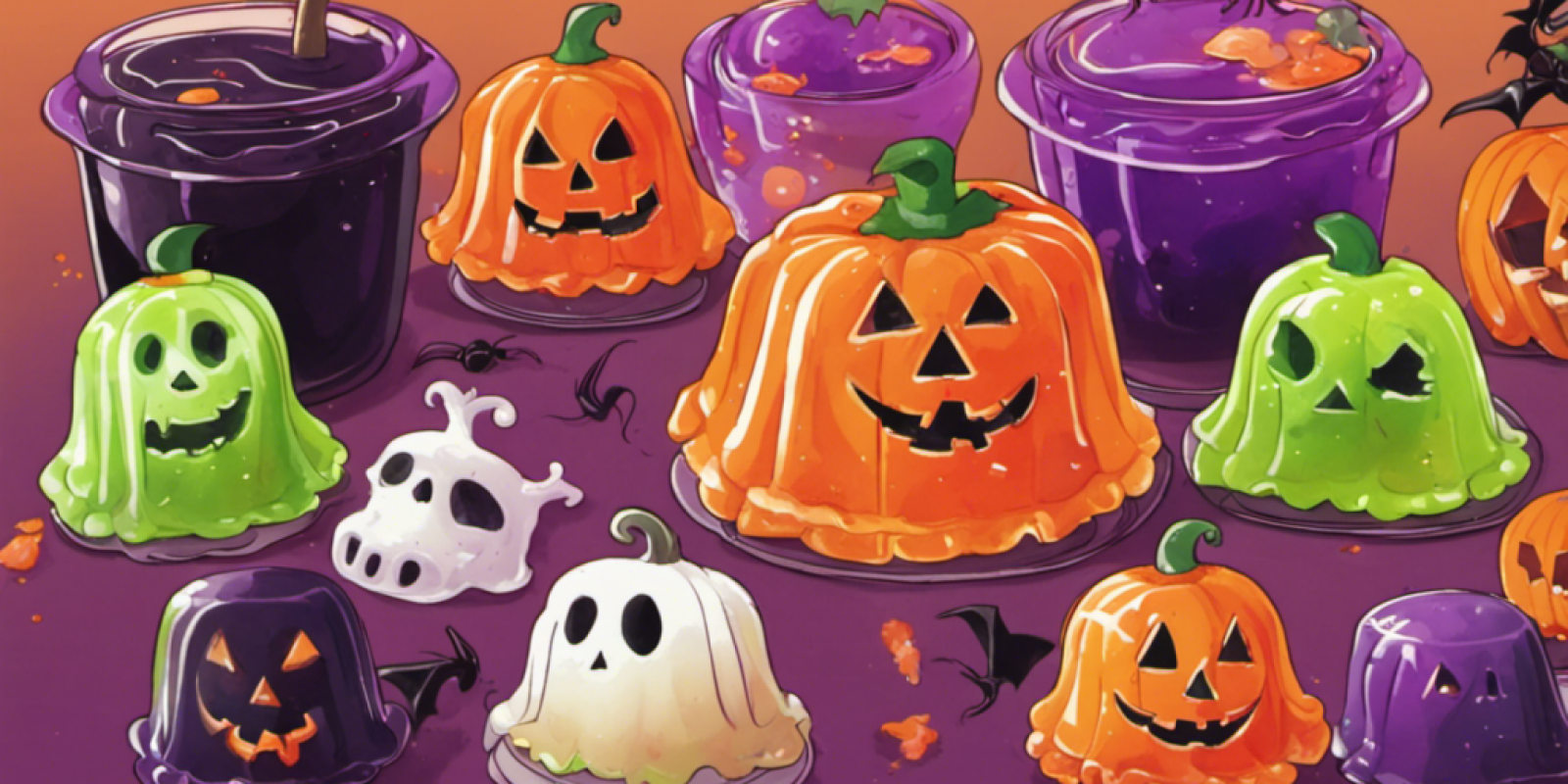 Halloween Wackelpudding Rezept