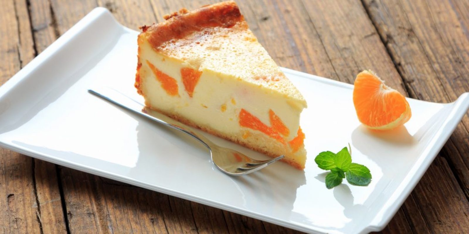 10 Minuten Käsekuchen mit Mandarinen