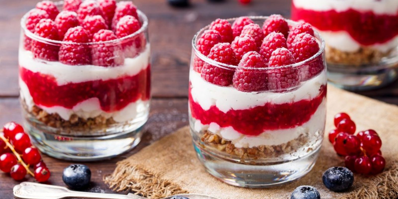 Weihnachtsdessert im Glas