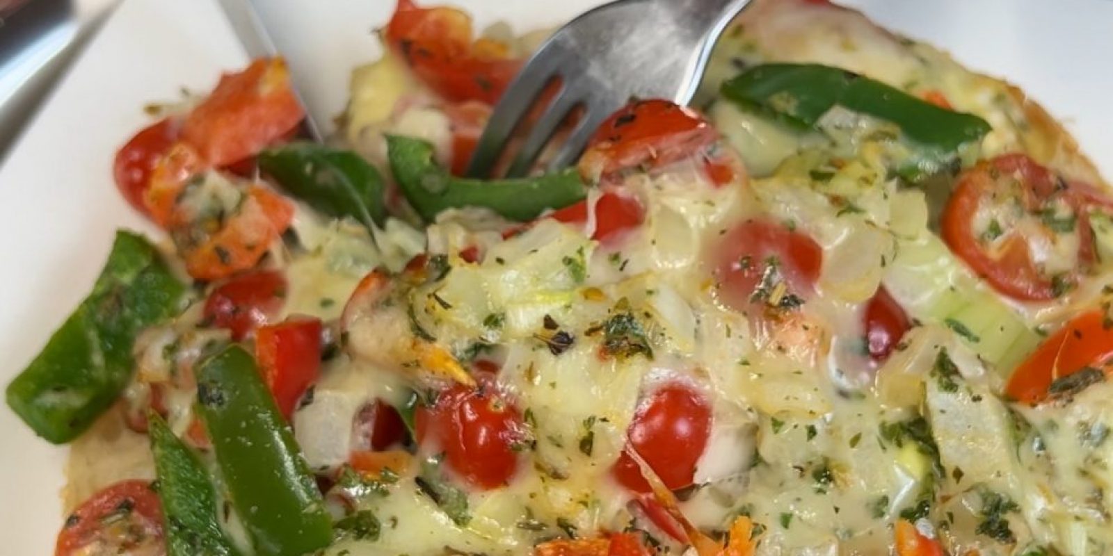 Fladenbrot überbacken mit Käse