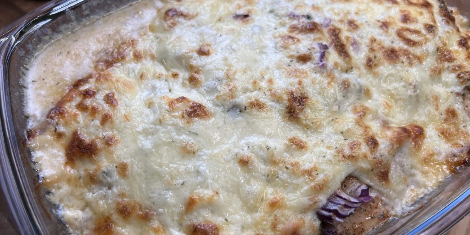 Hähnchenbrust überbacken mit Käse