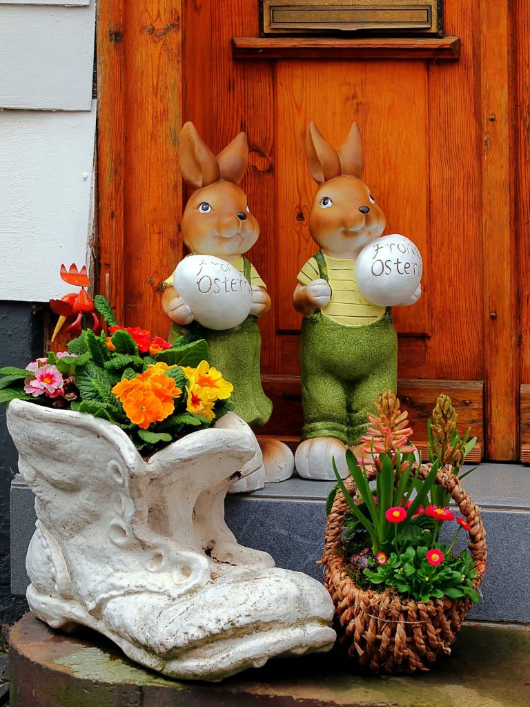 Ausgefallen Osterdeko Hauseingang