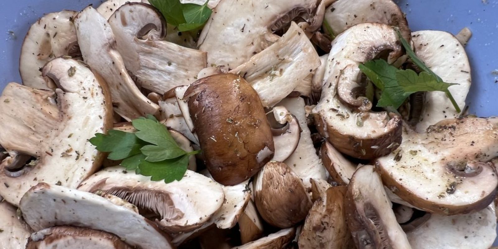 Champignon Salat roh