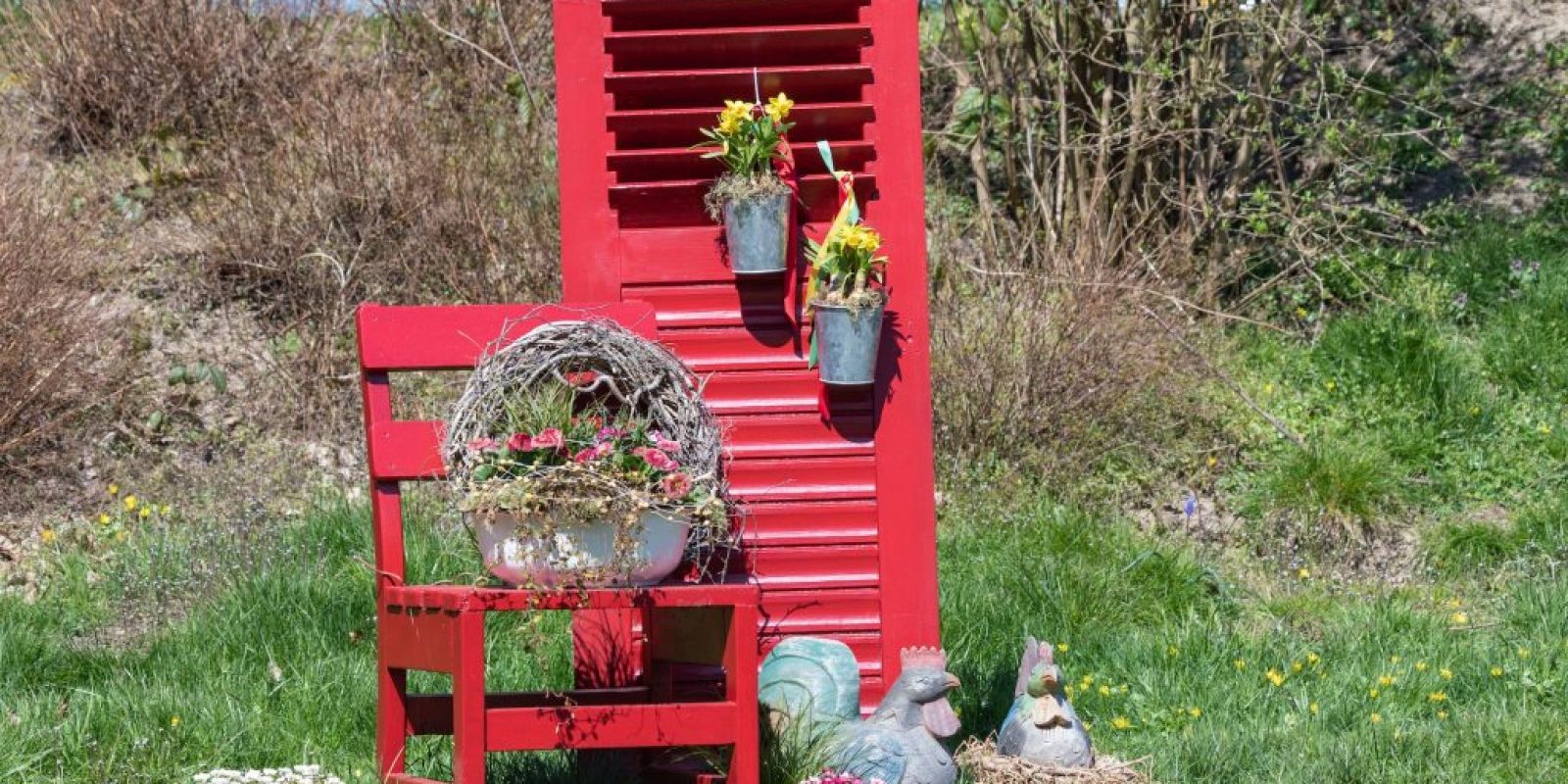 Osterdeko für draußen