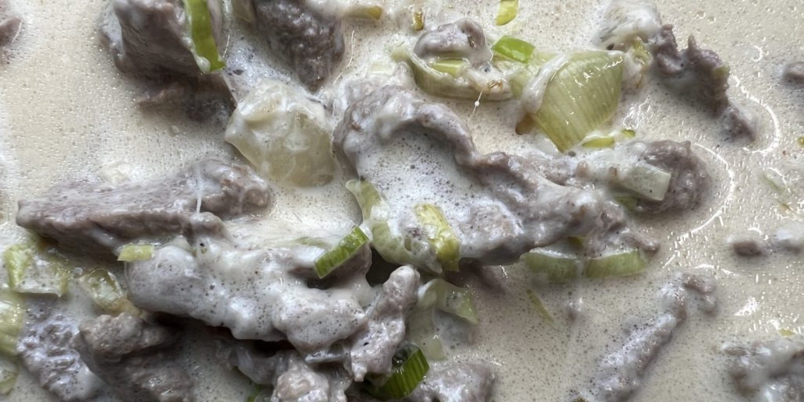 Rindergeschnetzeltes Käse Sahne Sauce