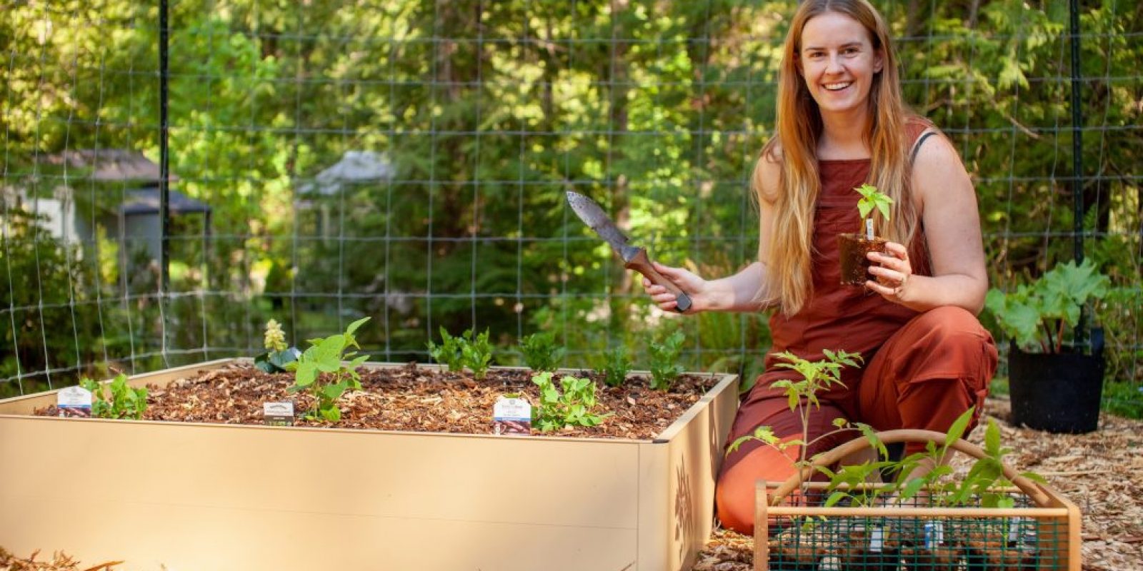 Holzschnitzel für Hochbeet