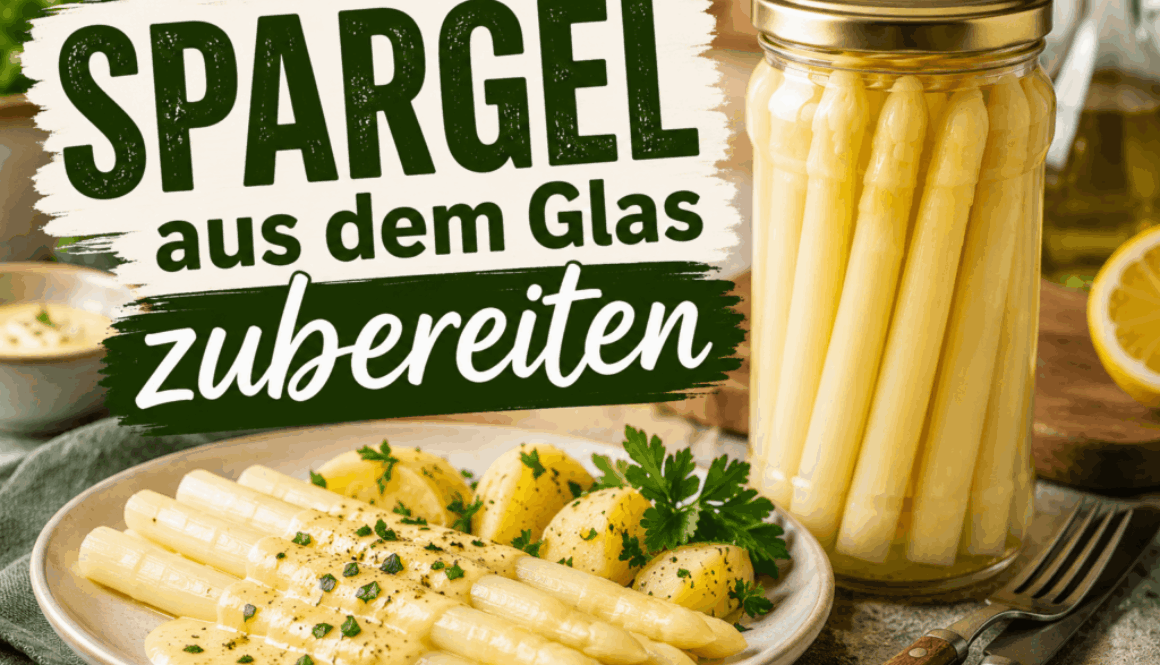 Spargel aus dem Glas zubereiten