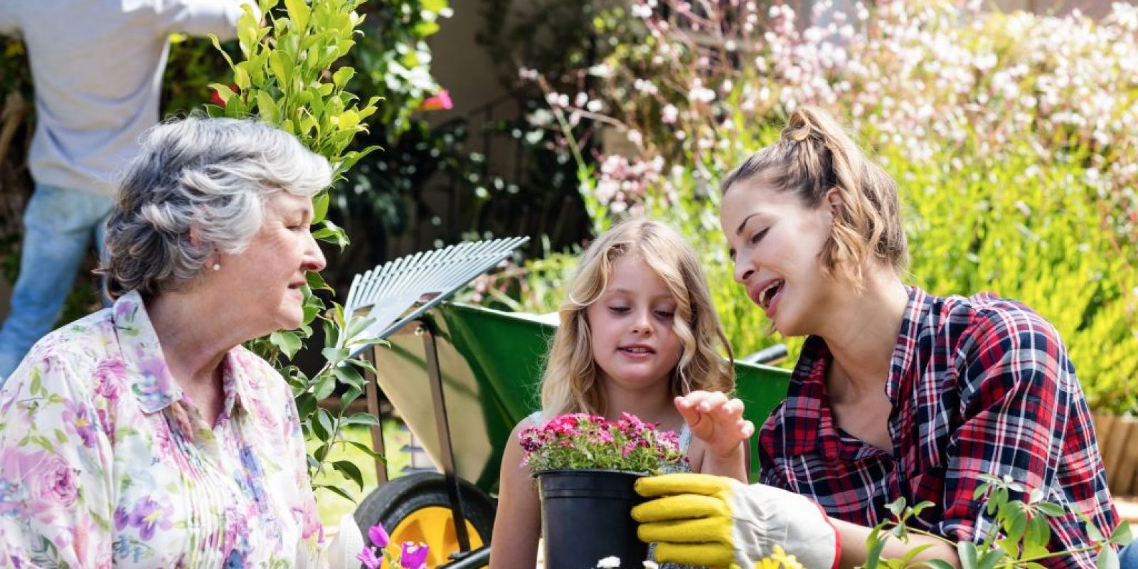 Entspannung im Garten zum Muttertag