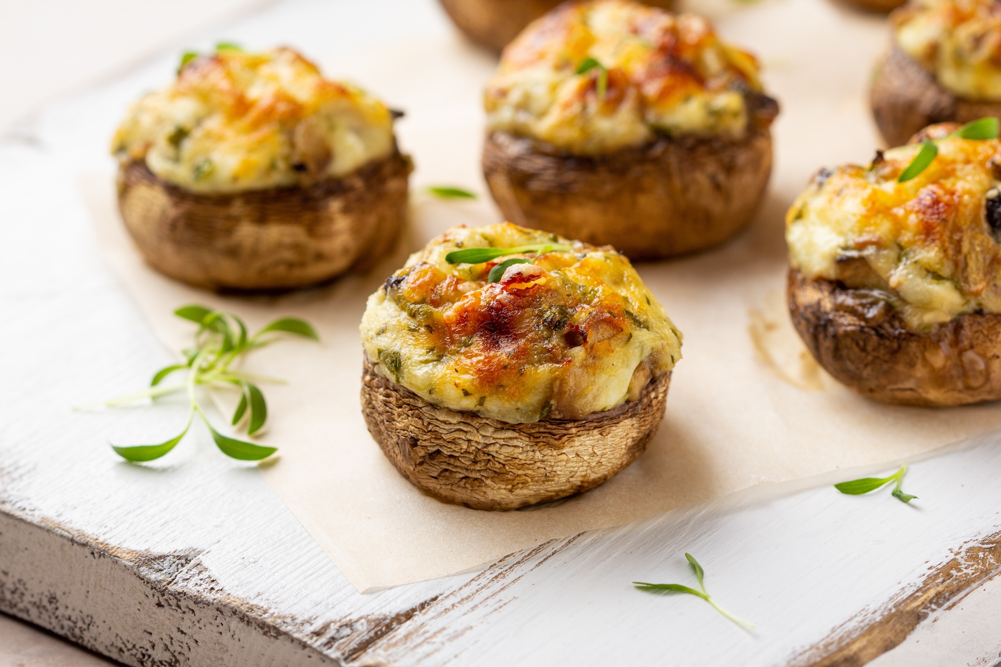 Gefüllte Champignons vom Grill Gefüllte Champignons vom Grill