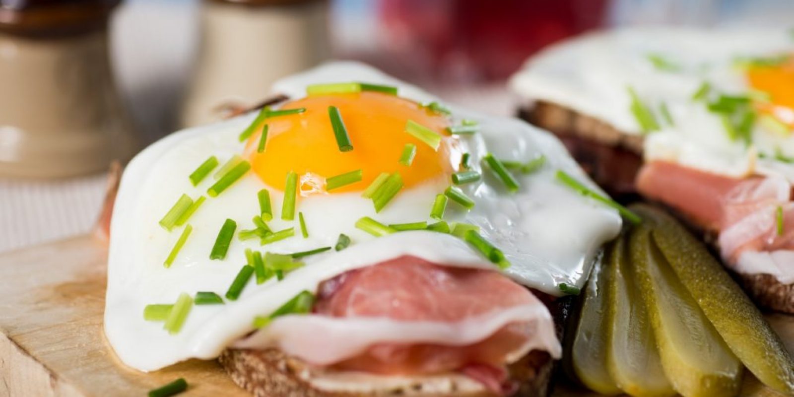 Spiegelei mit Schinken