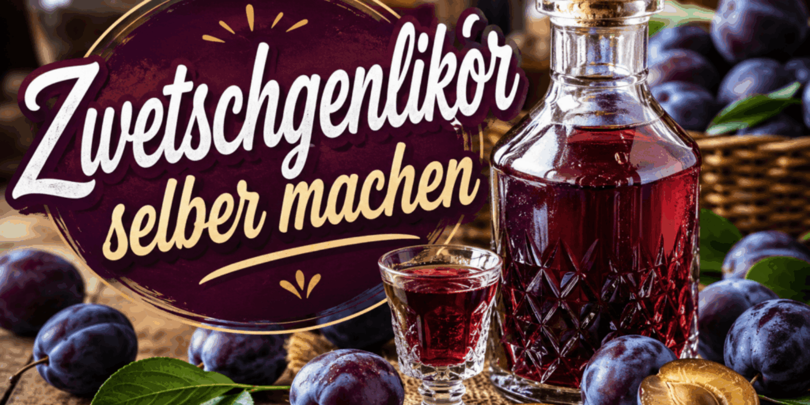Zwetschgenlikör selber machen