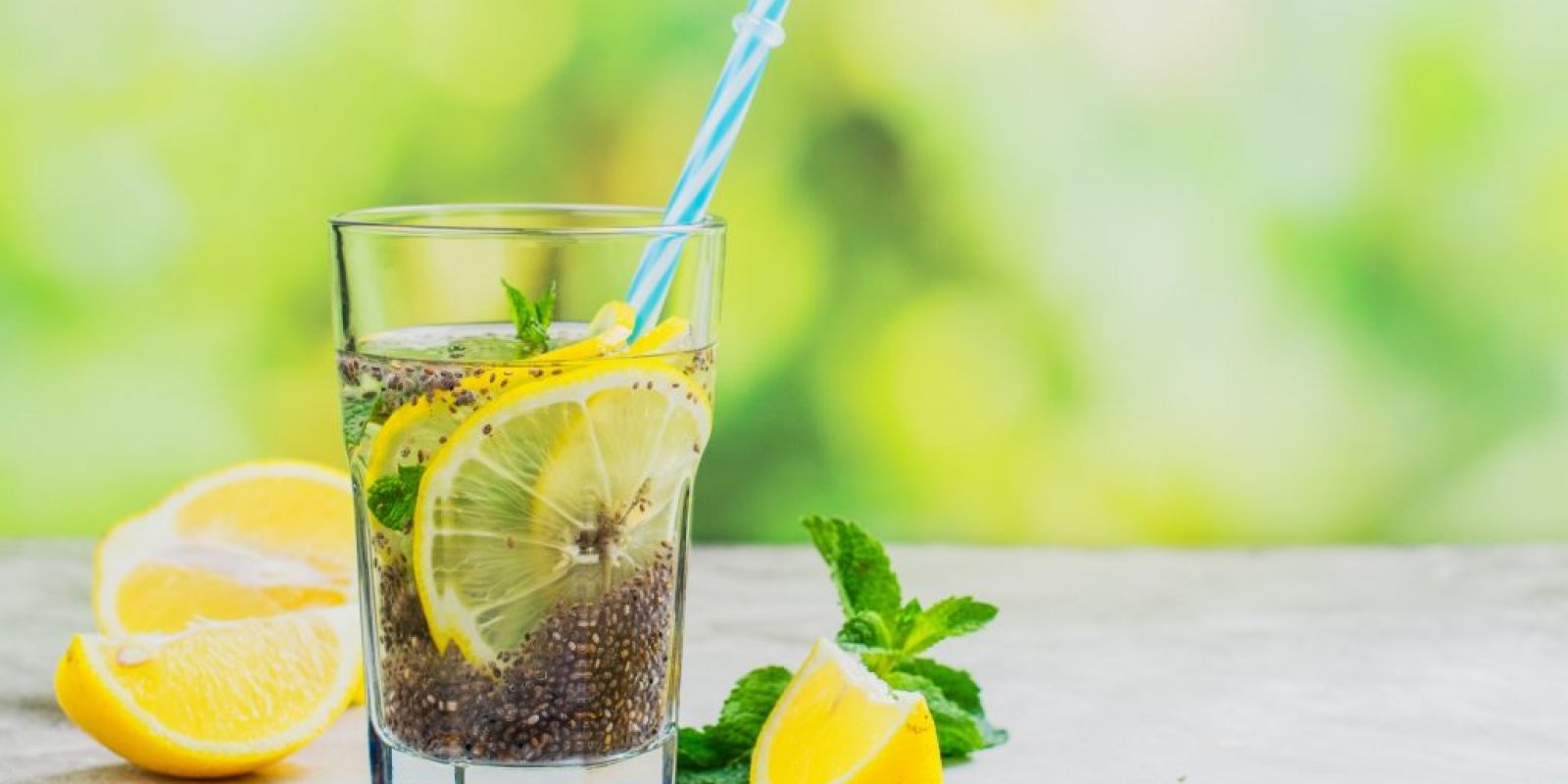Chiasamen-Zitronen-Getränk