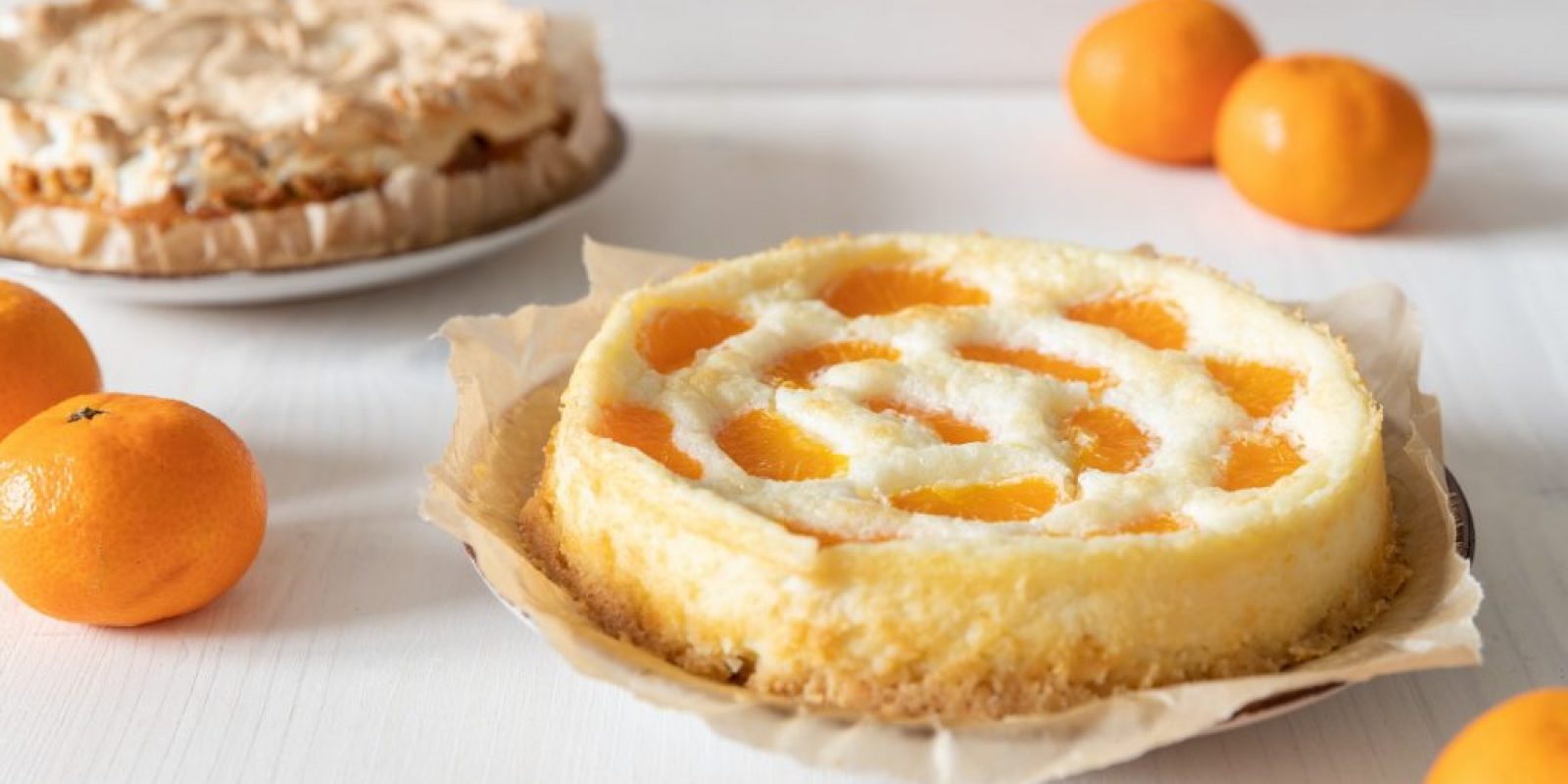 Käsekuchen mit Mandarinen