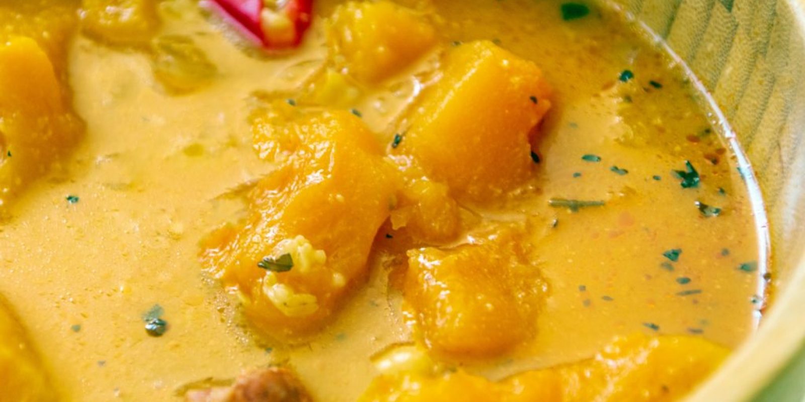 Kichererbsen- und Kürbiseintopf