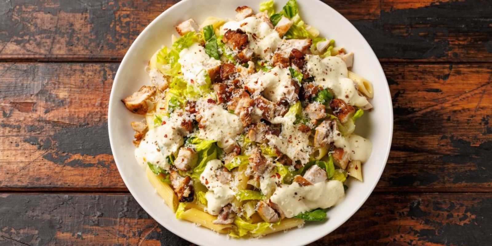 Chicken Caesar Pasta Salat