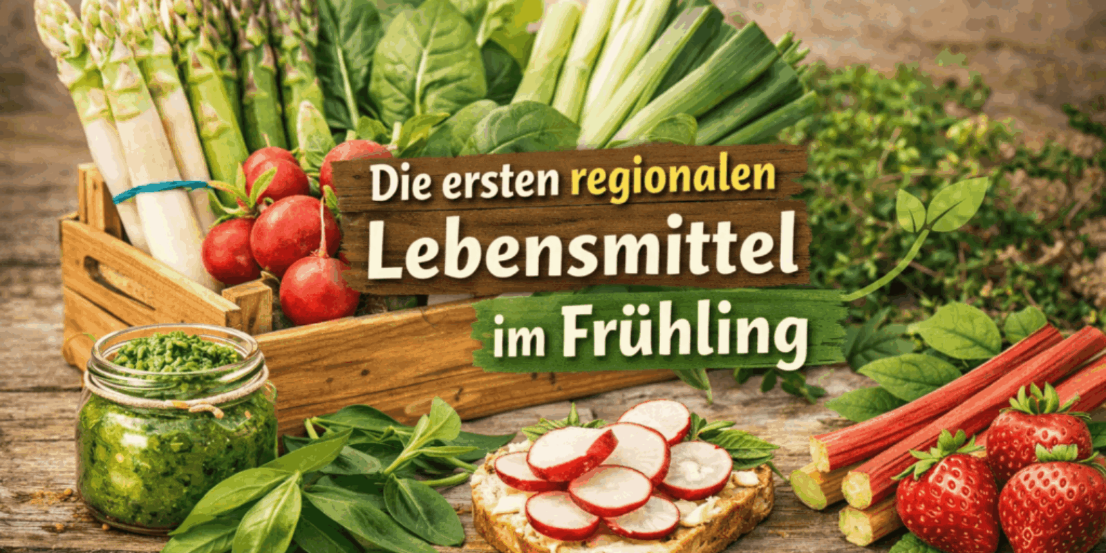 Die ersten regionalen Lebensmittel im Frühling
