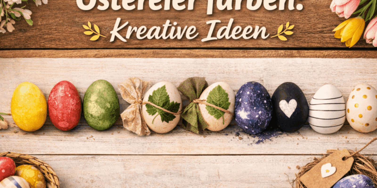 Ostereier färben - kreative Ideen