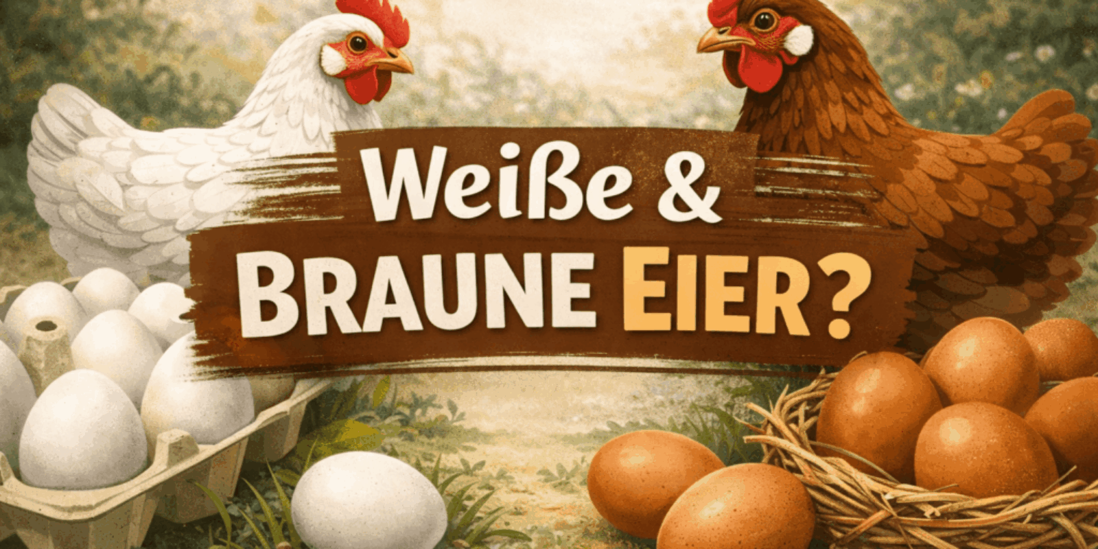 Warum gibt es weiße und braune Hühnereier?