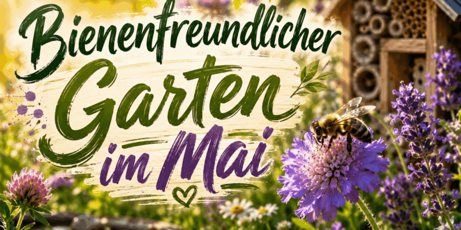 Bienenfreundlicher Garten im Mai
