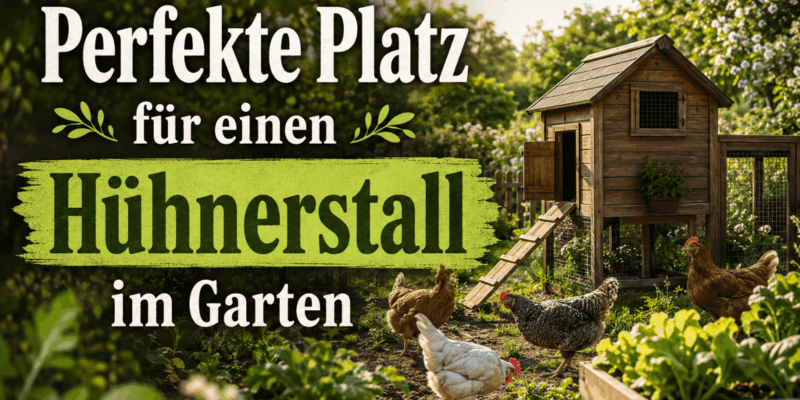 Der perfekte Platz für einen Hühnerstall im Garten