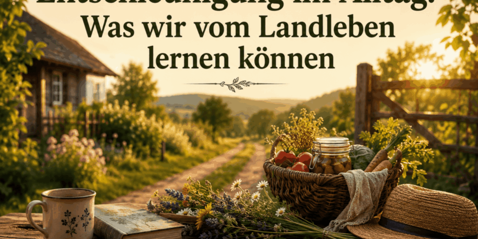 Entschleunigung im Alltag: Was wir vom Landleben lernen können