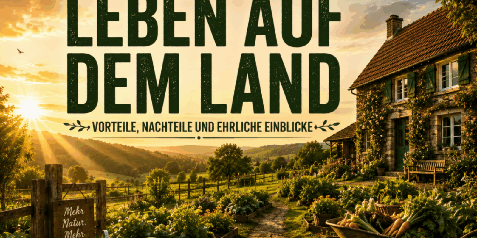 Leben auf dem Land: Vorteile, Nachteile und ehrliche Einblicke