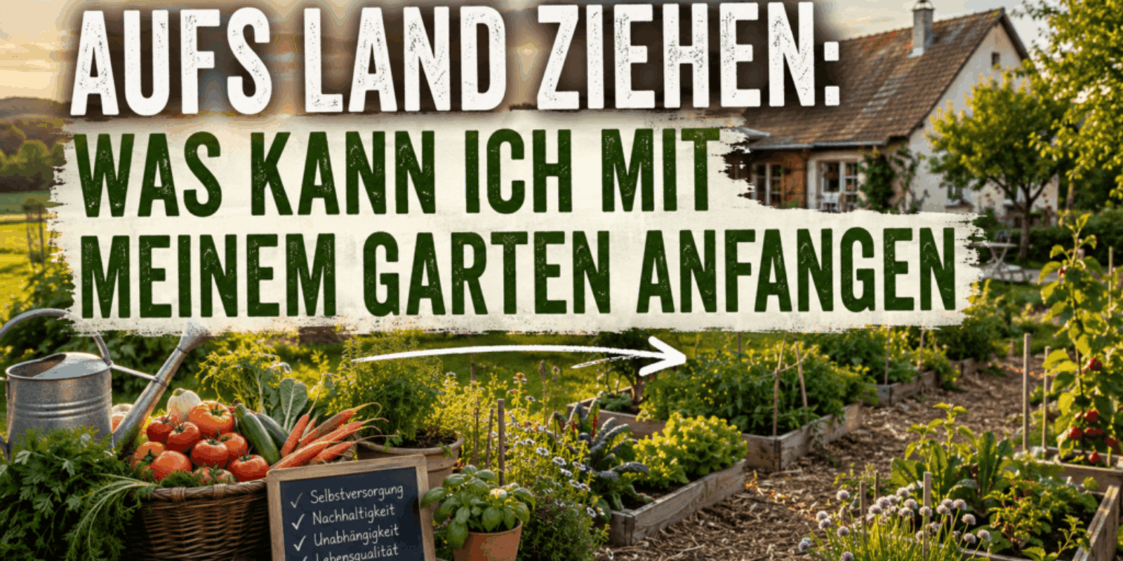 Aufs Land ziehen: Was kann ich alles mit meinem Garten anfangen?