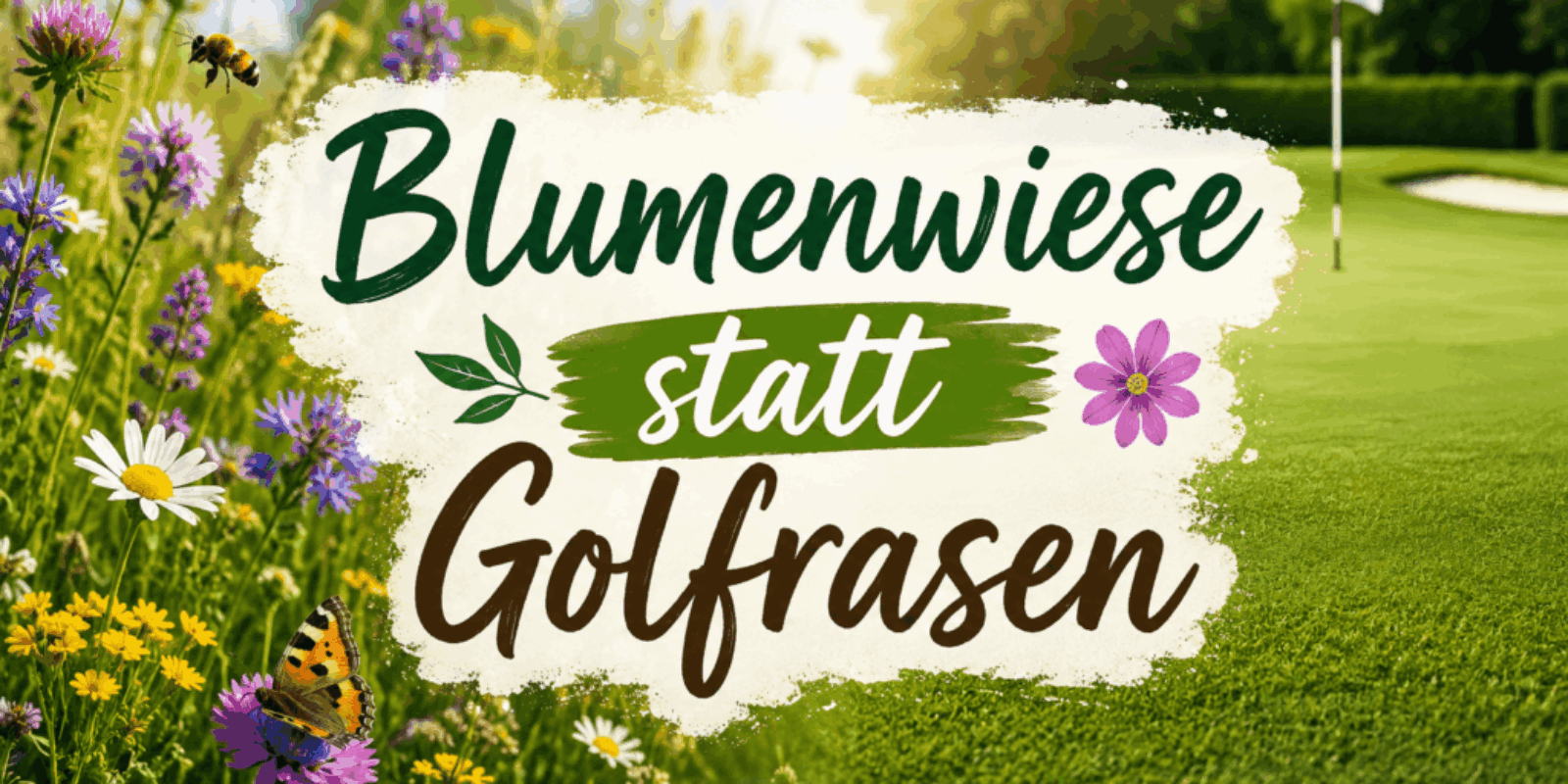 Blumenwiese statt Golfrasen