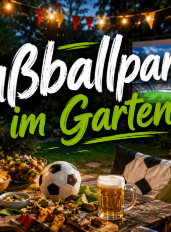 Fußballparty im Garten