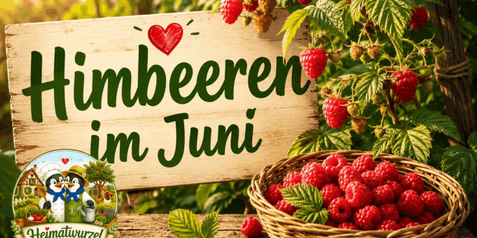 Himbeeren im Juni
