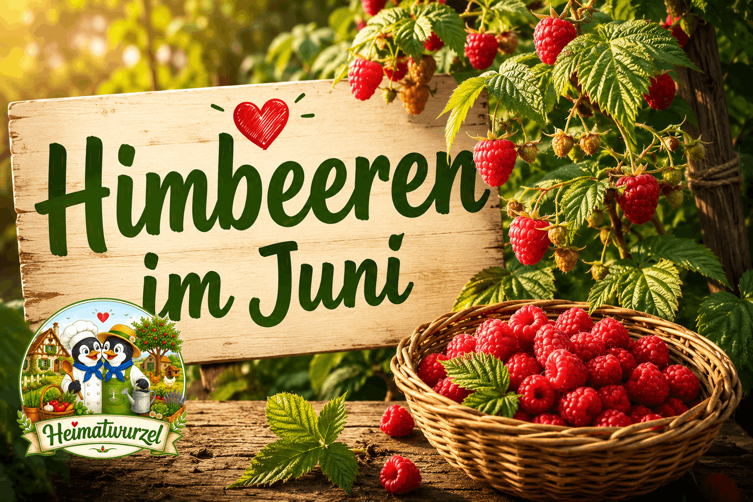 Himbeeren im Juni Himbeeren im Juni