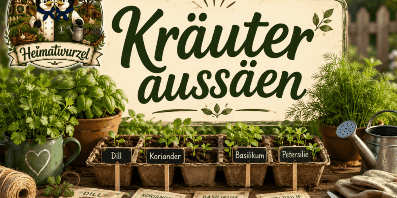 Kräuter aussäen