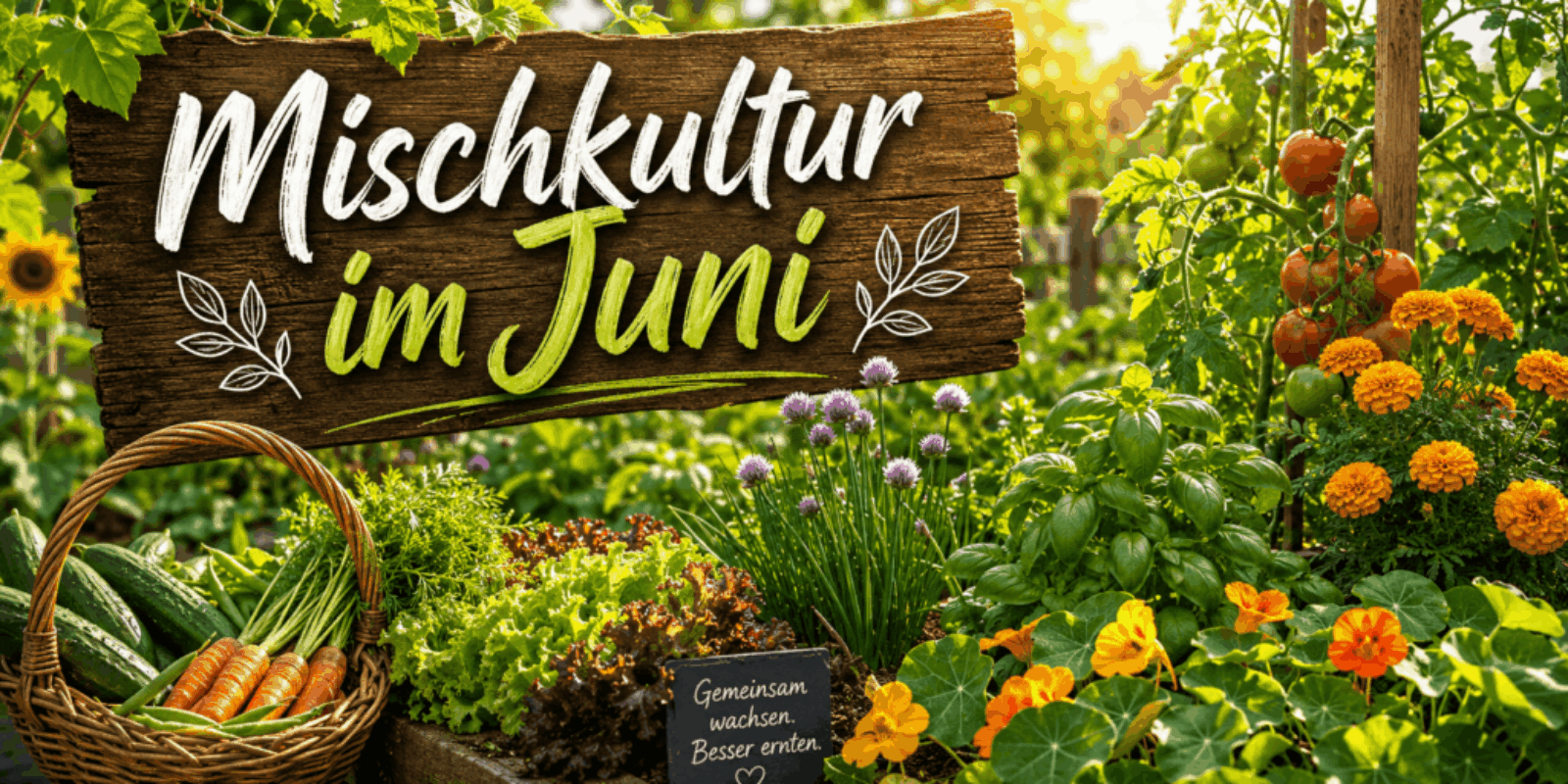 Mischkultur im Juni