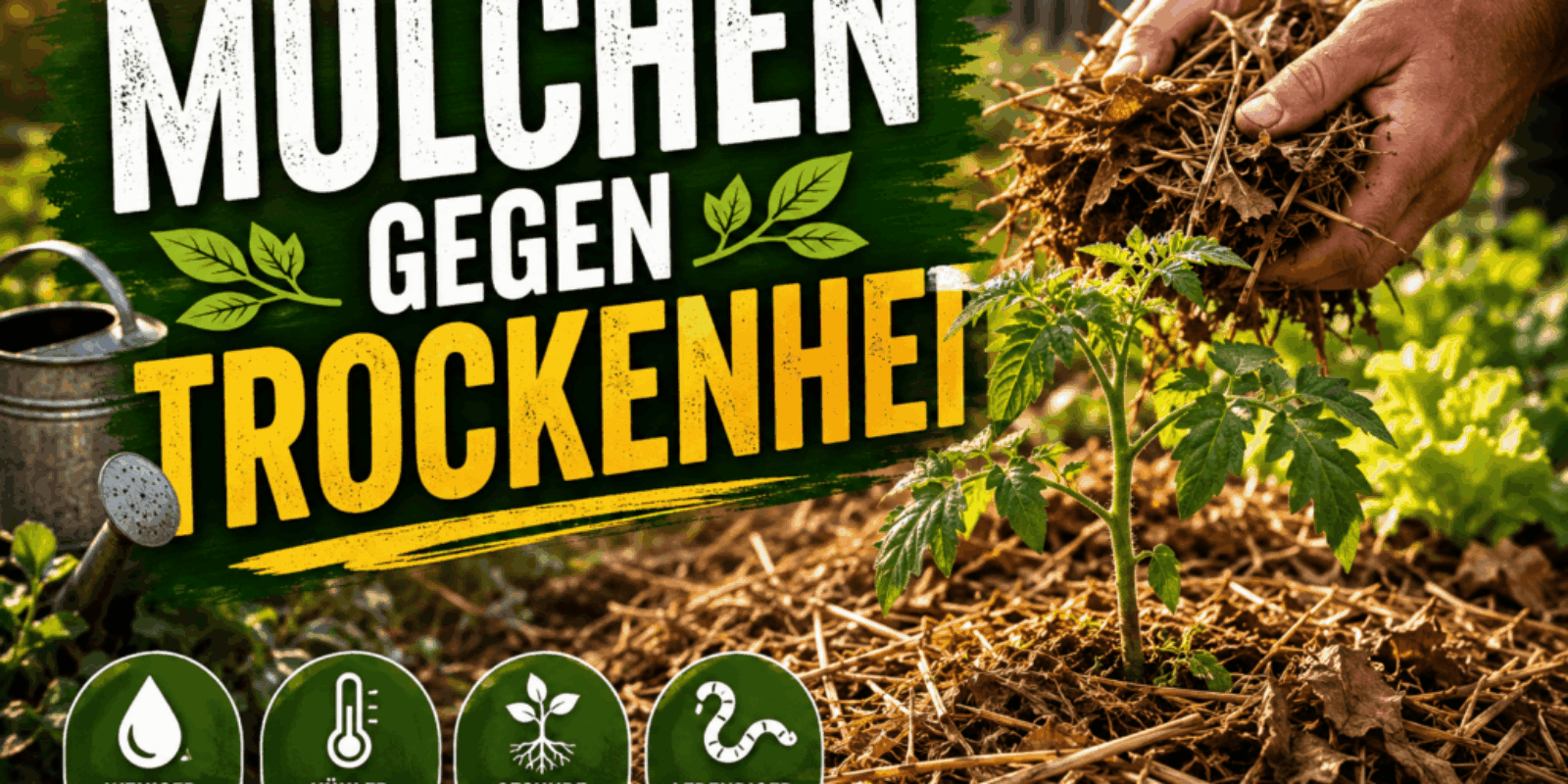 Mulchen gegen Trockenheit