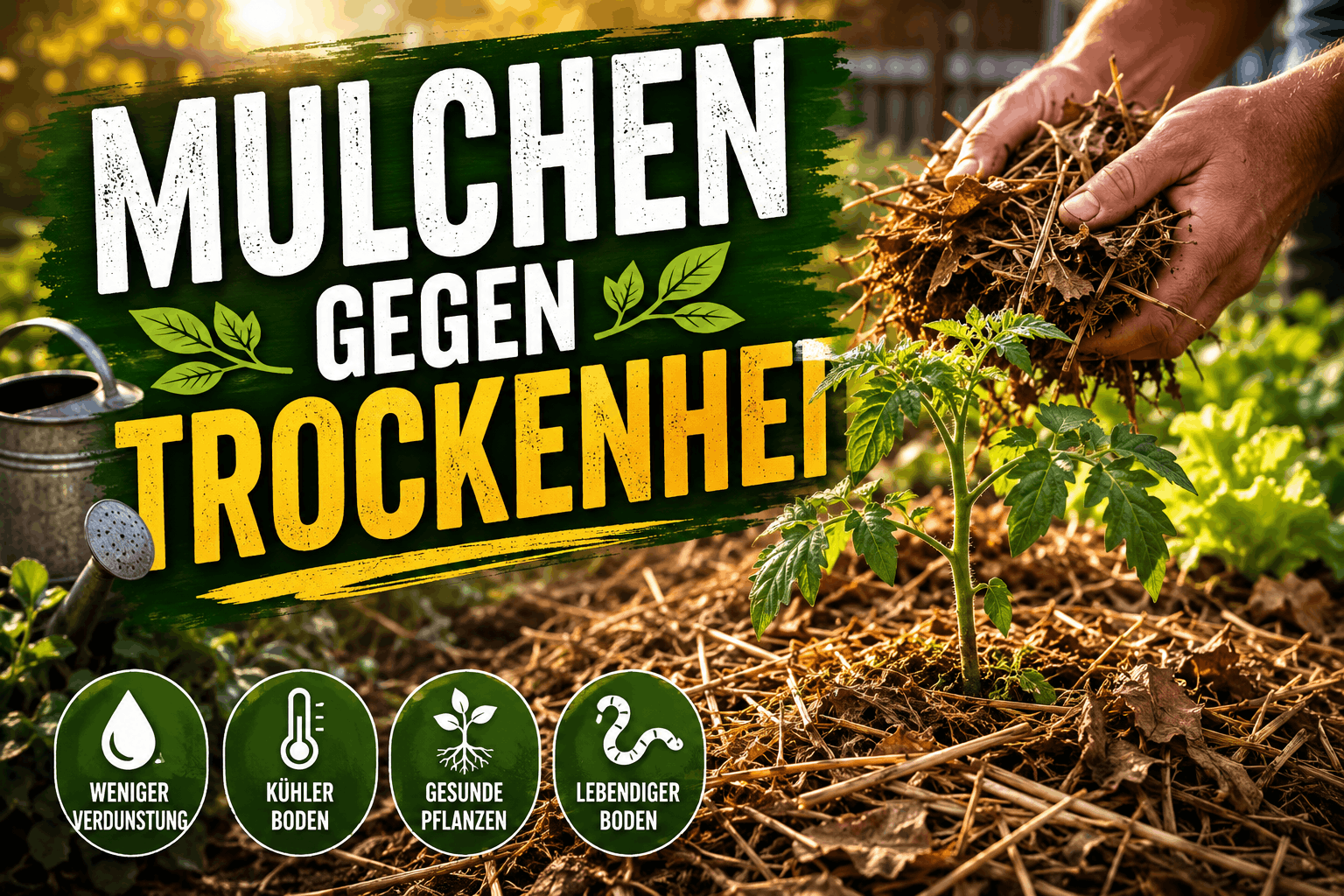 Mulchen gegen Trockenheit Mulchen gegen Trockenheit