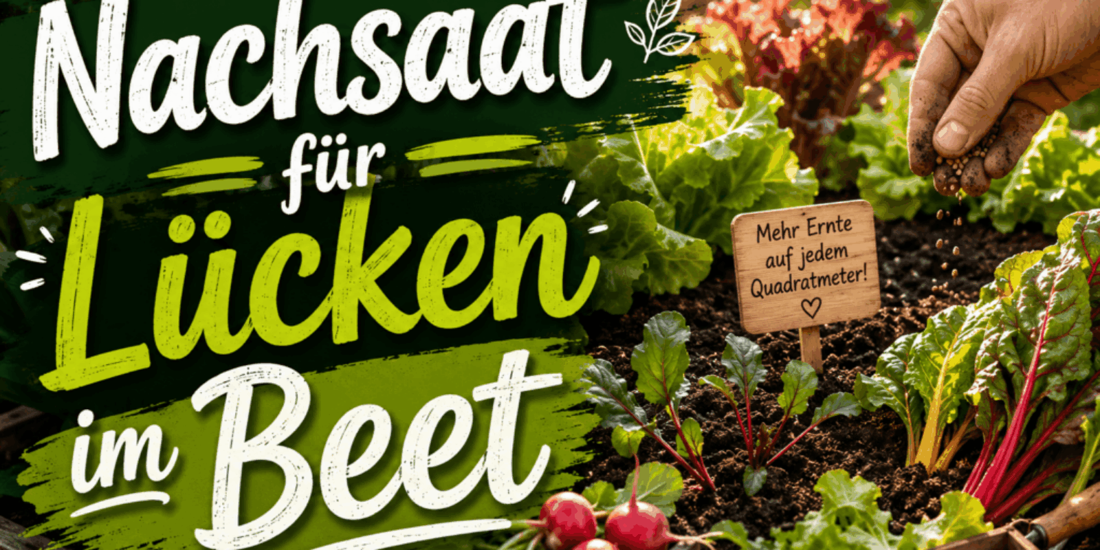 Nachsaat für Lücken im Beet