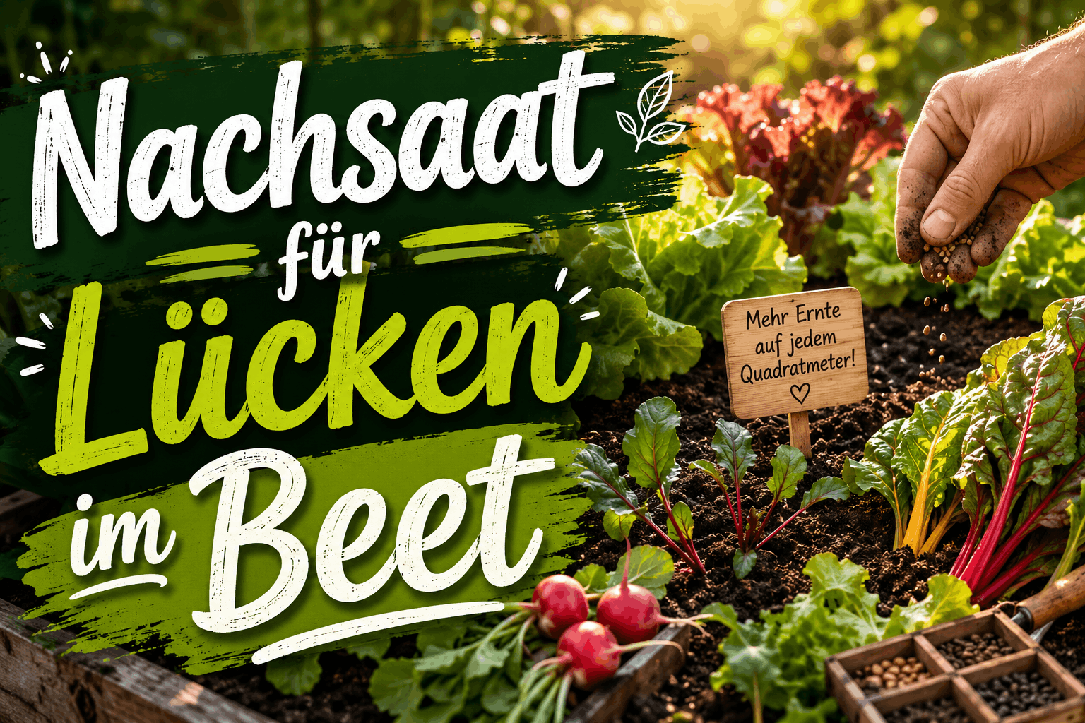 Nachsaat für Lücken im Beet Nachsaat für Lücken im Beet