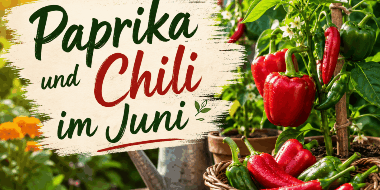 Paprika und Chili im Juni