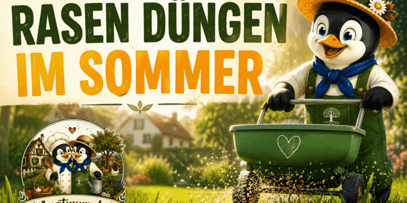 Rasen düngen im Sommer
