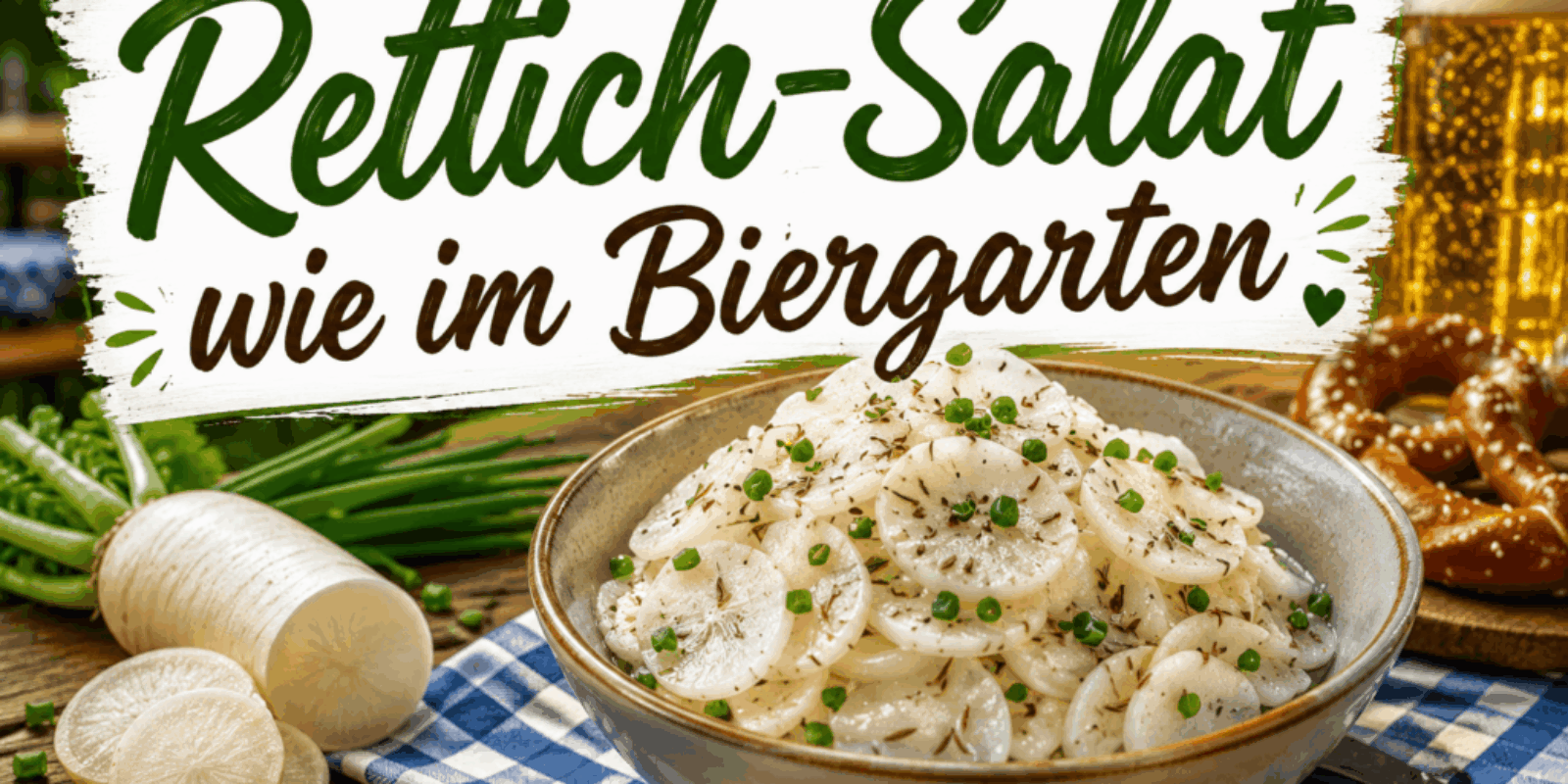 Rettich Salat wie im Biergarten