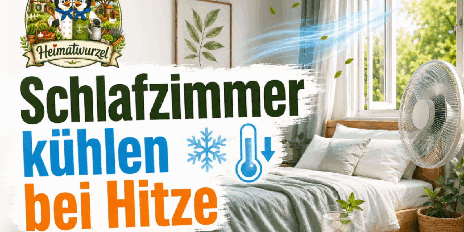 Schlafzimmer kühlen bei Hitze
