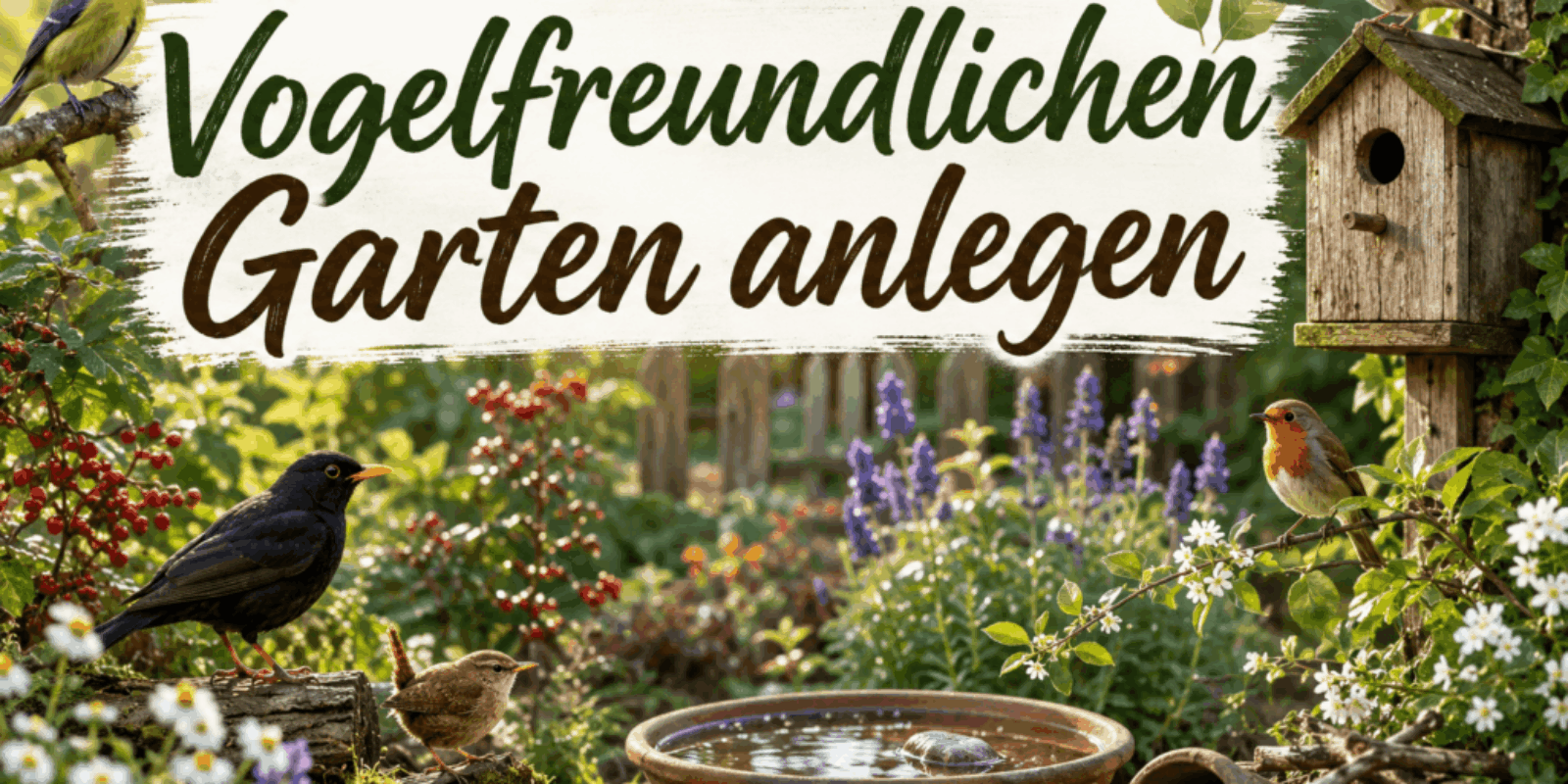 Vogelfreundlichen Garten anlegen