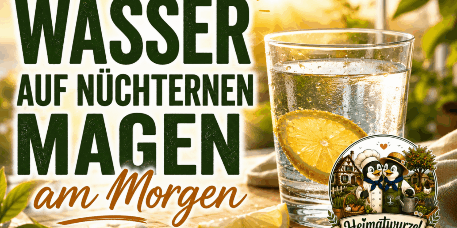 Wasser auf nüchternen Magen am Morgen