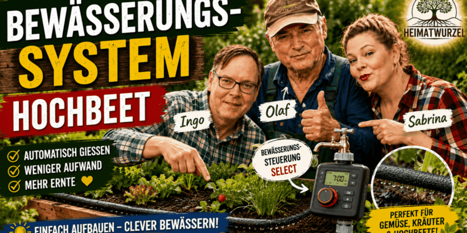 Automatische Hochbeet-Bewässerung mit GARDENA Select