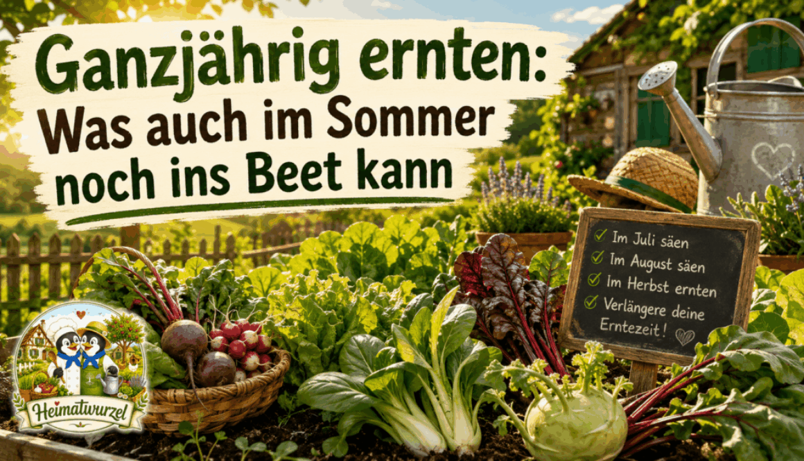 Ganzjährig ernten: Was auch im Sommer noch ins Beet kann
