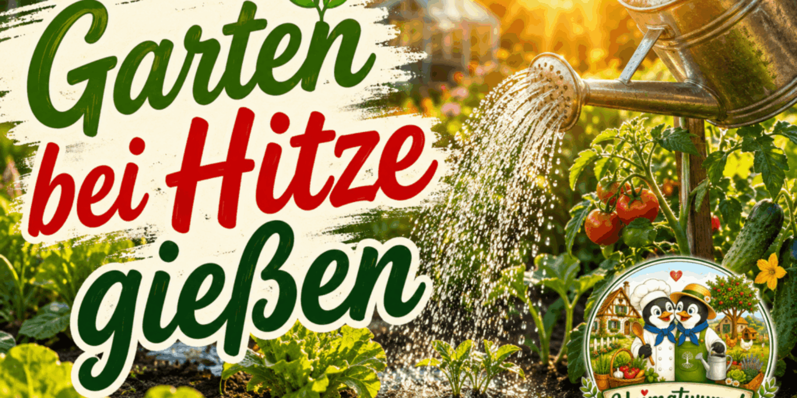 Garten bei Hitze gießen