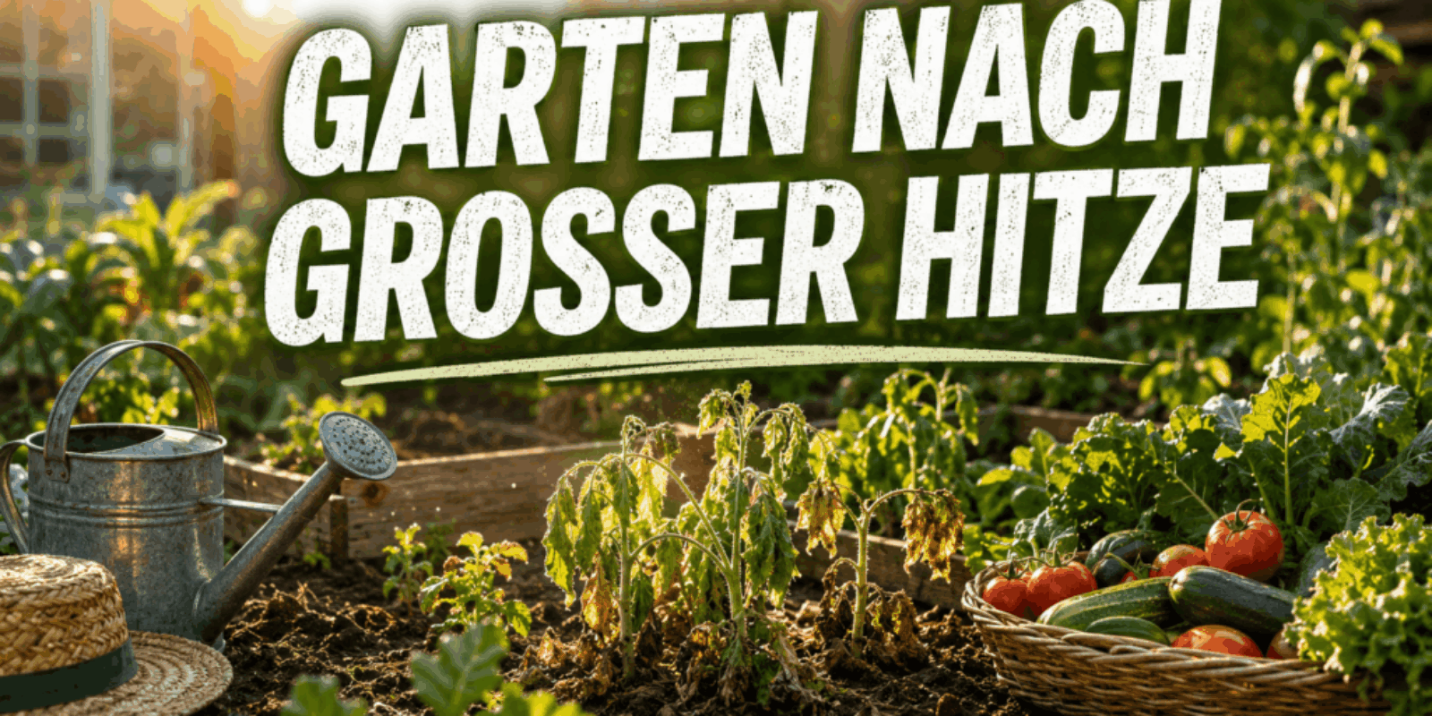 Garten nach großer Hitze – was tun?