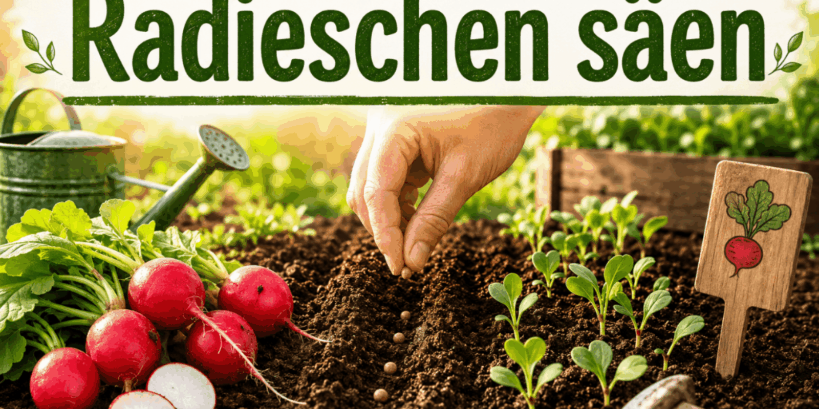 Radieschen säen