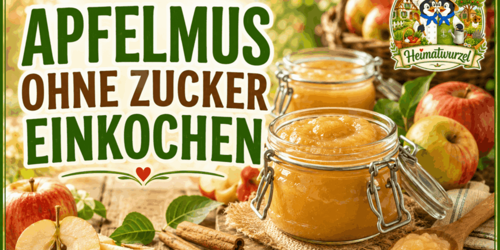 Apfelmus ohne Zucker einkochen