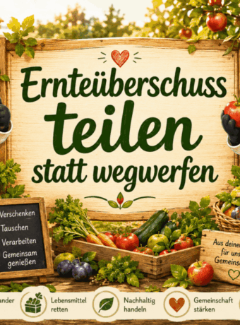 Ernteüberschuss teilen statt wegwerfen
